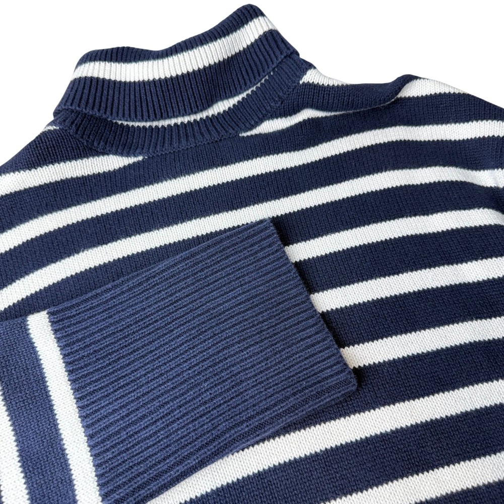 Gap Womens Ribbed Knit Turtleneck  Sweater Small Fishermen Nautical Coastal Cozy